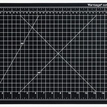 Vantage Self-Heal Pro Cutting Mat, 12&quot;x18&quot;, 5-Layer Grid, Ideal for Sewing, Blac - £58.93 GBP