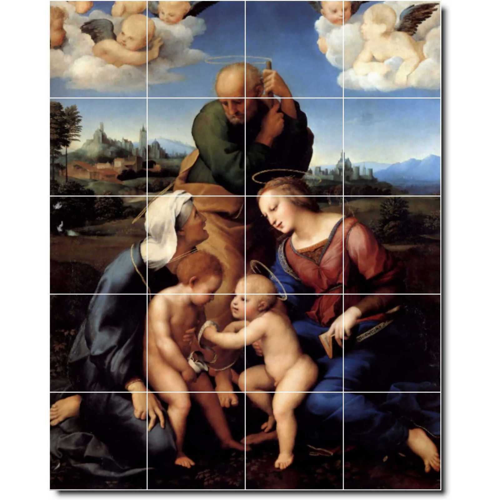 Raphael the holy family with saints elizabeth and john