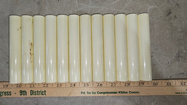 24DD60 CHANDELIER TUBES / SLEEVES, IVORY PLASTIC, 4-13/16&quot; X 27/32&quot; OD X... - £6.72 GBP