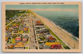 General View Virginia Beach VA  Looking North From 17th Street Postcard O30 - £7.03 GBP