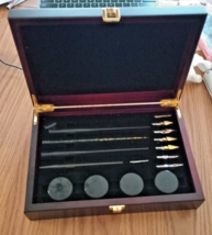 Speedball Calligraphy Collector&#39;s Set In Wooden Box BR11 With Textbook! - £17.64 GBP