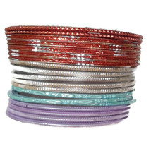 19 thin assorted bangle bracelets Girls - £7.05 GBP