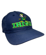 Vintage University of Notre Dame Fighting Irish Hat Cap Snap Back Blue T... - £11.62 GBP