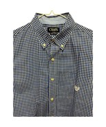 Chaps Ralph Lauren Mens Shirt Size L Blue Check Short Sleeve Button Down... - $522.80 MXN
