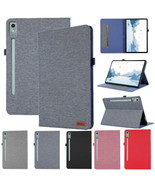For Lenovo Tab P12 TB370FU 12.7&quot; Shockproof canvas Leather Wallet  Flip ... - £61.27 GBP
