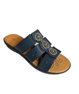 Easy Street Blue Beaded Slide Sandal Size 7.5 New - £37.34 GBP