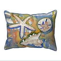 Betsy Drake Beach Treasures Extra Large 20 X 24 Indoor Outdoor Pillow - £54.80 GBP