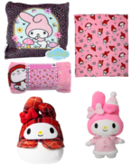 HELLO KITTY MY MELODY  4 PIECE COLLECTION Squishmallow Plush Blanket Pil... - €38,46 EUR