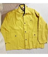 WEB TEX ONGUARD YELLOW XX LARGE 28&quot; X 31&quot; COLLARED 6 BUTTON WET RAIN SUI... - $22.50 CAD