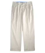 Brooks Brothers Mens Stone Thompson Fit Pleated Adv Chino Pants 34W x 30... - $44.17