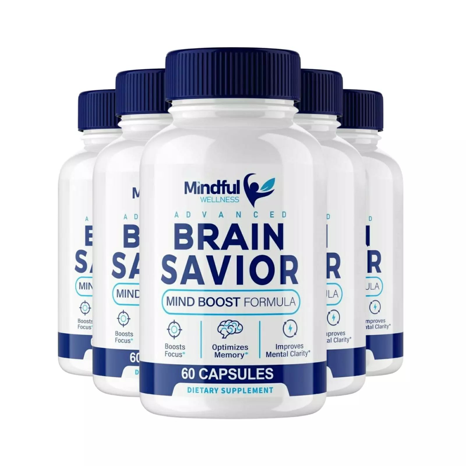 5-Pack Mindful Wellness Brain Savior- Advanced Mind Boost Formula - 300 ... - £87.99 GBP