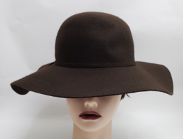 Magid Hats Women&#39;s Felt Hat Floppy Wide Brim Knot Tie Brown NWT - £23.32 GBP