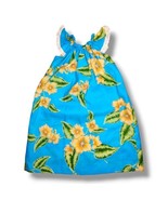 Hawaiian Dress Baby Girl Size 2T Sleeveless Ruffle Floral Pullover Blue ... - £19.65 GBP