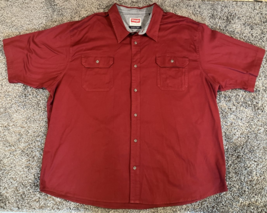 Wrangler Shirt Men 3XL Long Sleeve Button Down Work Premium Quality Comf... - $20.67