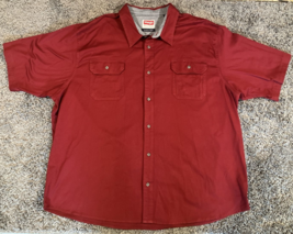 Wrangler Shirt Men 3XL Long Sleeve Button Down Work Premium Quality Comf... - £16.26 GBP