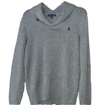 Ralph Lauren Men’s Luxury Shawl Collar Pullover Grey L NWOT - $68.31
