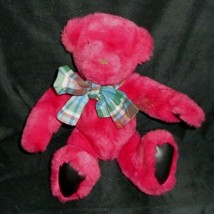 Vintage 1992 Gund Victoria&#39;s Secret Pink Teddy Bear Stuffed Animal Plush Toy - £18.68 GBP