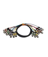 3 Ft XLR Snake Cables 4 Colored, 4-Channel Microphone Patch Cable XLR Ma... - £31.68 GBP