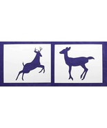 Deer/Buck Full Body 2 Piece Stencil Set 14 Mil 8&quot; X 10&quot; Painting /Crafts... - $26.16