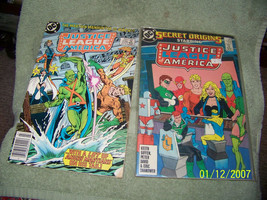 vintage lot of {2} mid 1980&#39;s   d c comic book [ justice league of  america &amp; se - £10.31 GBP