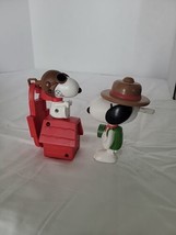 Peanuts Snoopy Pilot Red Dog House 2018 McDonalds Happy Meal Toy + Camper Snoopy - £5.47 GBP