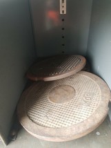 NEW NOS EBW LOT 2 Cast Iron Fuel Tank Cover Lid  8&quot; Diameter 781-400-01 ... - $136.79