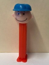 Vintage Pez Dispenser Charlie Brown Blue Hat Red Base Foot Slovenia - $7.25