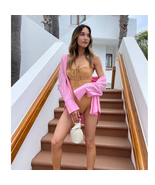 New Free People KYRA Reversible ONE PIECE Swimsuit by KYA Sand Peach $167 S - $86.16 CAD
