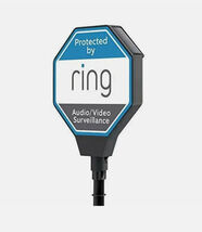 Ring Solar Security Sign Illuminated &amp; Solar Powered Intruder Deterrent New - $37.48