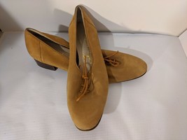 Salvatore Ferragamo Oxfords Boutique Brown Lace Up Shoes Leather Suede 8 AA - $88.57