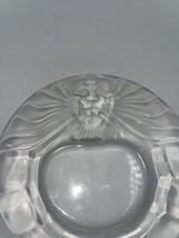 Lalique Lion Head Crystal Smoking Set - Ashtray And Match Holder Hard To Find - £133.32 GBP
