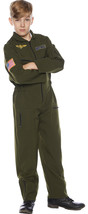 UNDERWRAPS Kid&#39;s Children&#39;s Air Force Flight Suit Costume - Khaki Childrens Cost - £93.34 GBP