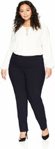 Lark &amp; Ro Women&#39;s Plus Size Straight Leg Stretch Pant: Comfort Fit, Black 20WL - £7.27 GBP