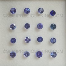 Natural Tanzanite 4mm Round Facet Cut Fuschia VS Clarity Blue Color December Gem - £34.02 GBP