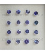 Natural Tanzanite 4mm Round Facet Cut Fuschia VS Clarity Blue Color Dece... - $42.43