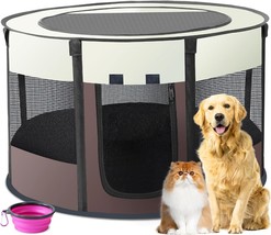 Pop-Up Pet Playpen Tent with Carrying Case - £20.07 GBP