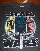 Vintage Style Star Wars X-WING Fighter Luke Boba Fett T-Shirt Large New W/ Tag - £15.57 GBP