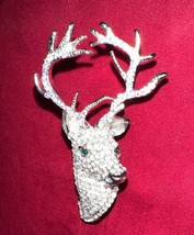 Stag Brooch Off Park Collection Swarovski Crystals - £60.10 GBP