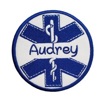 The Star of Life Personalize Custom Embroidered Name Tag Iron / Sew on Patch 3&quot; - £9.03 GBP+