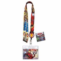 Marvel 68846 Iron Man Lanyard with Zip Lock Card Holder, Multi Color, 3&quot; - £8.75 GBP