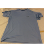 COLUMBIA SPORTSWEAR OMNI-WICK ADVANCED EVAPORATION BLUE SHORT SLEEVE T S... - $252.42 MXN
