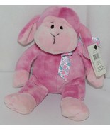 GANZ HE9835 Lambie 11 Inch Pink Tie Dye  With A Snowflake Bow - £10.27 GBP