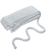 SEACHOICE 3-Strand Twisted Nylon Dock Line 3/8&quot; x 15&#39; 42511 White - $29.88 CAD