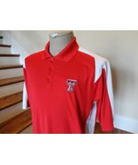 Under Armour Heat Gear Sewn Texas Tech Red Raiders Polo Shirt M Loose Fi... - £20.11 GBP