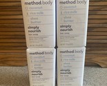 4X METHOD BODY Simply Nourish BAR SOAP COCONUT RICE MILK SHEA BUTTER 6 O... - $31.34
