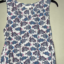 Charming Charlie Fish Print Flowy Sleeveless Blouse Size Small - £9.40 GBP