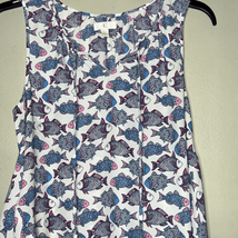 Charming Charlie Fish Print Flowy Sleeveless Blouse Size Small - £9.09 GBP