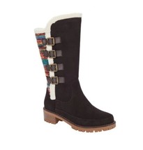 Sporto Kara Waterproof Suede Tall Boot with Sweater Brown 9M - £84.16 GBP