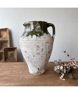 Antique Turkish Terracotta Vase - Vintage Pottery Clay Pot - £156.46 GBP