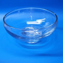 Nice BLENKO Hand Blown 10¾” HEAVY Crystal Footed Bowl With Original Sticker - £43.29 GBP